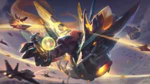 Epic Mecha Battle Artwork Wallpaper