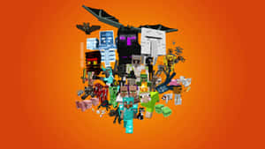 Epic Minecraft Art: A Surreal Dimension Wallpaper