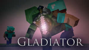 Epic Minecraft Battle Scene Wallpaper