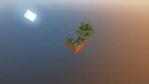 Epic Minecraft Sky Block Adventure Wallpaper