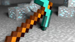 Epic Minecraft Weapons Showcase Wallpaper