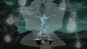 Epic Moment Of Reaper Death Seal From Naruto Series Wallpaper