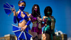 Epic Mortal Kombat Cosplay Group Wallpaper