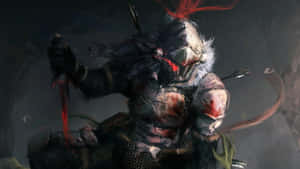 Epic Orcbolg In Combat Stance Wallpaper