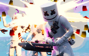 Epic Partnership - Fortnite And Dj Marshmello Wallpaper