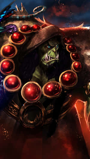 Epic Portrait Of Thrall, The Influential Shaman Of The Horde Wallpaper