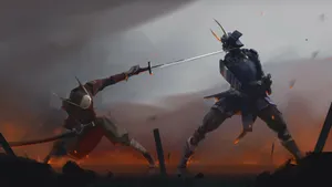 Epic_ Samurai_ Duel_at_ Dusk.jpg Wallpaper
