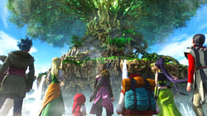 Epic Scene From Dragon Quest: Echoes Of An Elusive Age Wallpaper