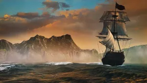 Epic Ship Combat In Assassin's Creed 4: Black Flag Wallpaper