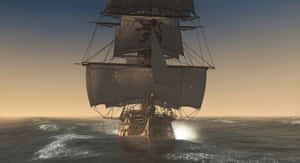 Epic Ship Combat In Assassin's Creed 4: Black Flag Wallpaper