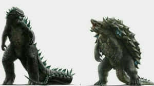 Epic Showdown Between Godzilla And Gamera Wallpaper