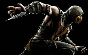 Epic Showdown Between Iconic Mortal Kombat Characters Wallpaper