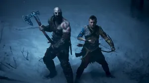 Epic Showdown Between Kratos And Other God Of War Characters Wallpaper