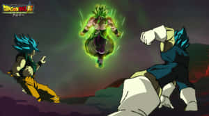 Epic Showdown Between Vegeta And Broly Wallpaper