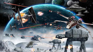 Epic_ Space_ Battle_ Scene Wallpaper