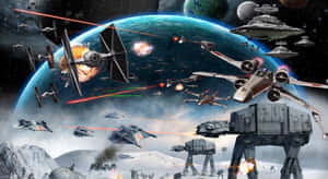 Epic_ Space_ Battle_ Scene Wallpaper