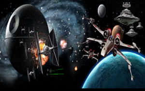 Epic_ Space_ Battle_ Scene Wallpaper