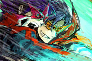 Epic Sunrise With Kamina From Gurren Lagann Wallpaper