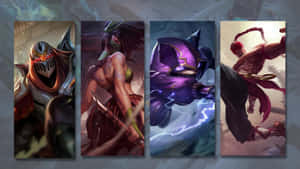 Epic Team Battle On The Rift With League Of Legends. Wallpaper