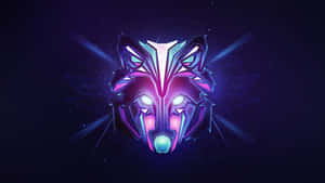 Epic Wolves Robotic Symbol Wallpaper