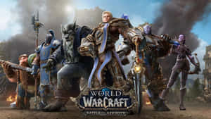 Epic World Of Warcraft Races Battle Wallpaper