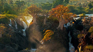 Epupa Waterfalls Angola Wallpaper