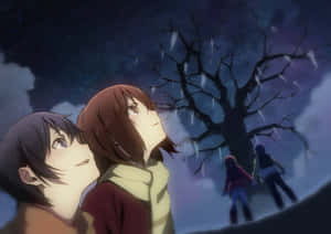 Erased Anime Frozen Tree Kayo Satoru Wallpaper