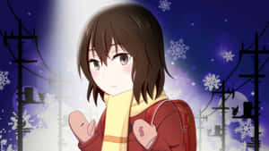 Erased Anime Kayo Hinazuki Graphic Art Wallpaper