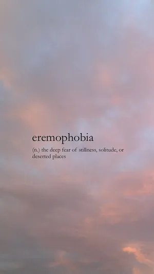Eremophobia Aesthetic Words Wallpaper