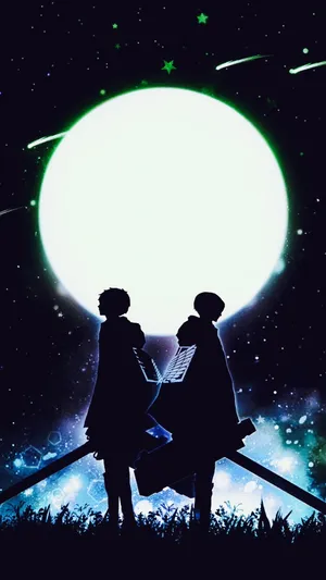 Eren And Levi Moon Wallpaper