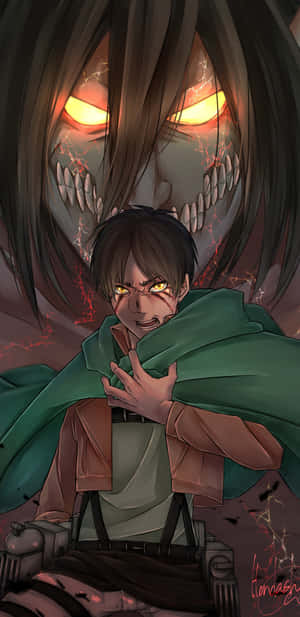 Eren The Titan, Ready To Fight Wallpaper