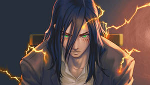 Eren Yeager Long Black Hair Wallpaper