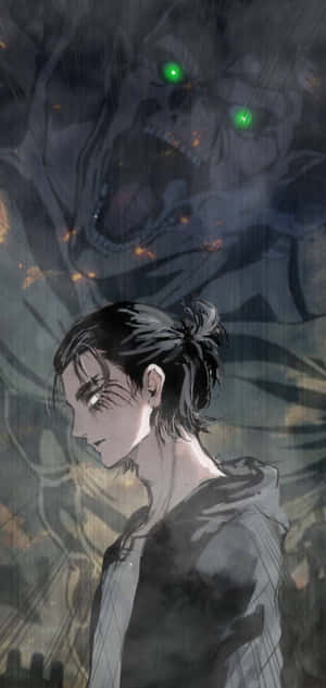Eren Yeager Pfp With Titan Wallpaper
