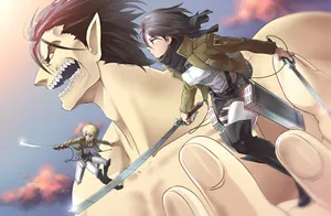 Eren Yeager Titan Hero Wallpaper