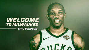 Eric Bledsoe On Green-filtered Background Wallpaper