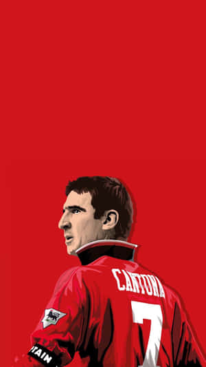 Eric Cantona Staring Left Wallpaper