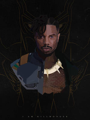 Erik Killmonger Painting Wallpaper