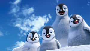 Erik With Friends In Happy Feet Two Wallpaper