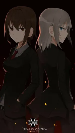 Erika Karisawa Anime Characters Backto Back Wallpaper