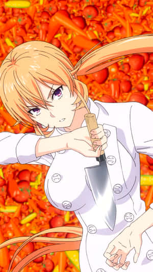 Erina Nakiri Chef Animation Wallpaper