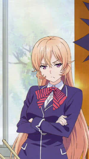 Erina Nakiri In Culinary Action Wallpaper