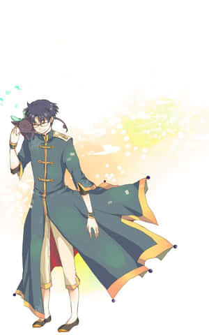 Eriol Hiiragizawa Magical Pose Wallpaper