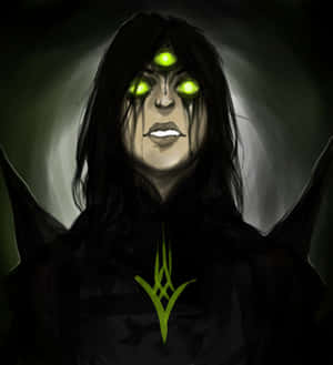 Eris Morn Glowing Eyes Artwork Wallpaper