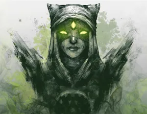 Eris Morn Mysterious Gaze Wallpaper
