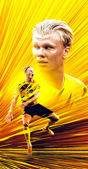 Erling Haaland Graphic Wallpaper