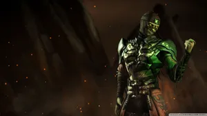 Ermac Unleashing His Mystic Powers In Mortal Kombat Wallpaper