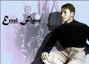 Errol Flynn Digital Purple Aesthetic Wallpaper