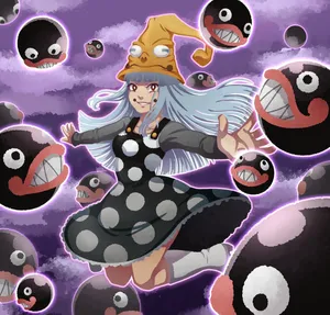 Eruka Frog In Full Form - Unveiling The Witch's Power In Soul Eater Wallpaper