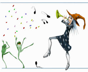 Eruka Frog Marching Band Fanart Wallpaper