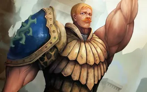 Escanor Big Arm Art Wallpaper